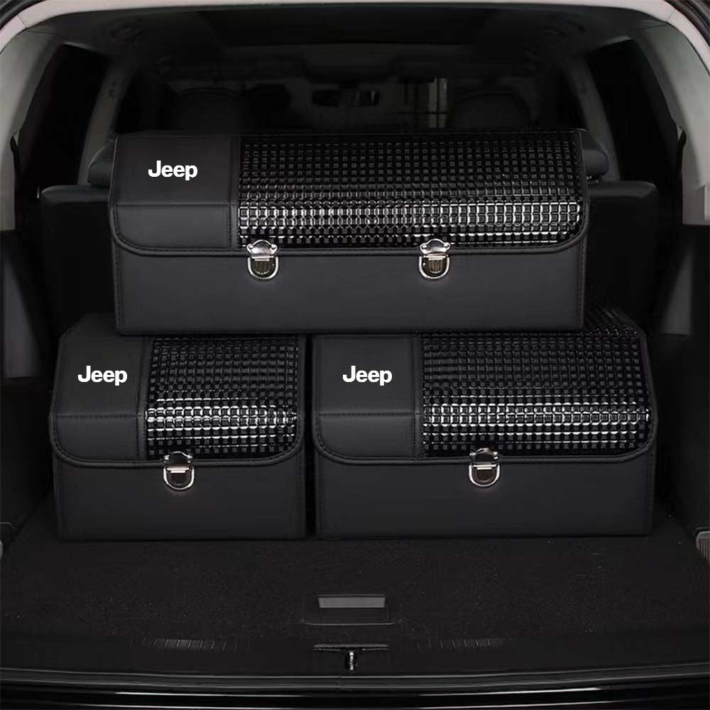 Organizer for Trunk Box Storage, Car Accessories Interior Vehicle Supplies Accessories for the Car - TBS - Delicate Leather