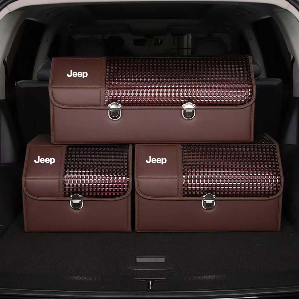 Organizer for Trunk Box Storage, Car Accessories Interior Vehicle Supplies Accessories for the Car - TBS - Delicate Leather