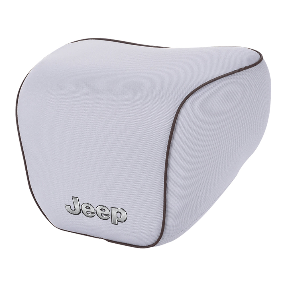 Lumbar Support Cushion for Car and Headrest Neck Pillow Kit, Custom For Cars, Ergonomically Design for Car Seat, Car Accessories JE13983 - Delicate Leather