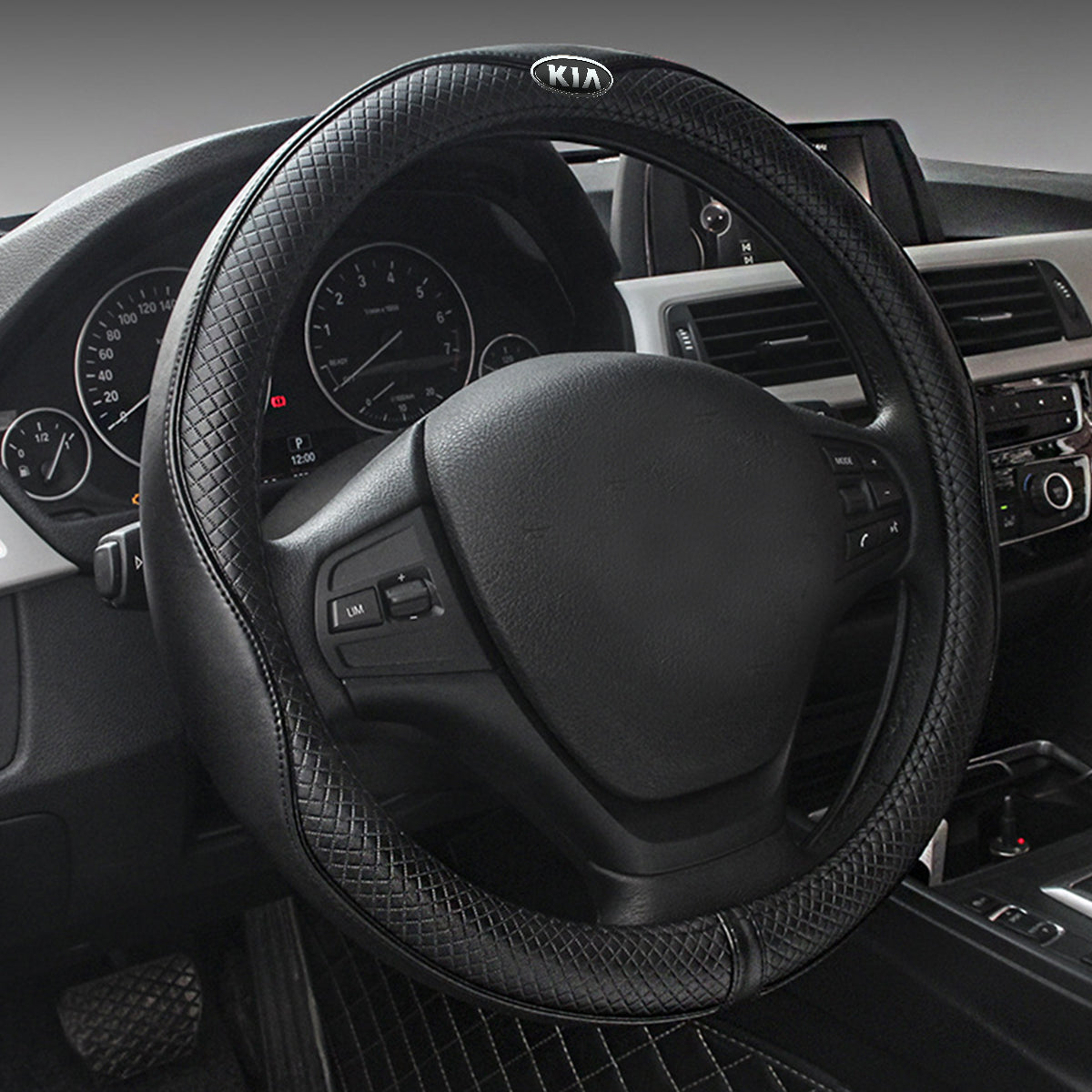 Car Steering Wheel Cover, Custom For Your Cars, Anti-Slip, Safety, Soft, Breathable, Heavy Duty, Thick, Full Surround, Sports Style, Car Accessories UE18990