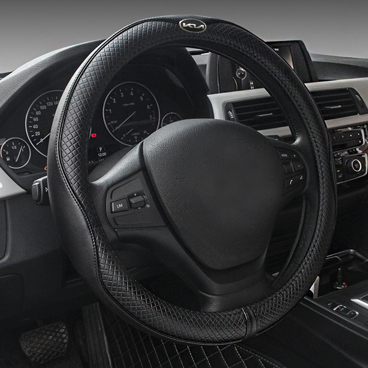 Car Steering Wheel Cover, Custom For Your Cars, Anti-Slip, Safety, Soft, Breathable, Heavy Duty, Thick, Full Surround, Sports Style, Car Accessories UE18990