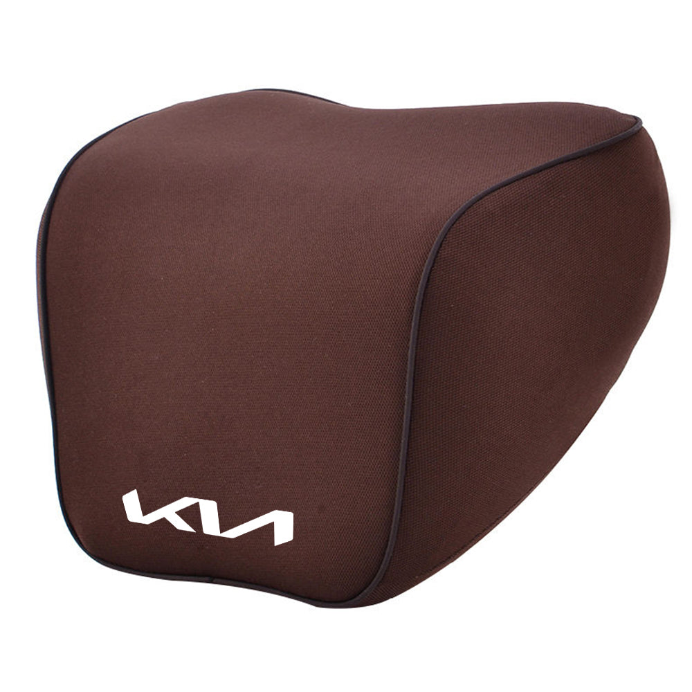 Lumbar Support Cushion for Car and Headrest Neck Pillow Kit, Custom For Cars, Ergonomically Design for Car Seat, Car Accessories UE13983 - Delicate Leather