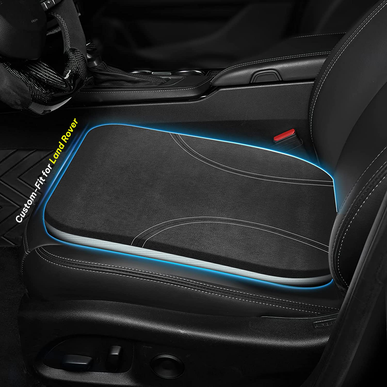 Car Seat Cushion, Custom Fit For Land Rover, Car Memory Foam Seat Cushion, Heightening Seat Cushion, Seat Cushion for Car and Office Chair DLLR224 - Delicate Leather