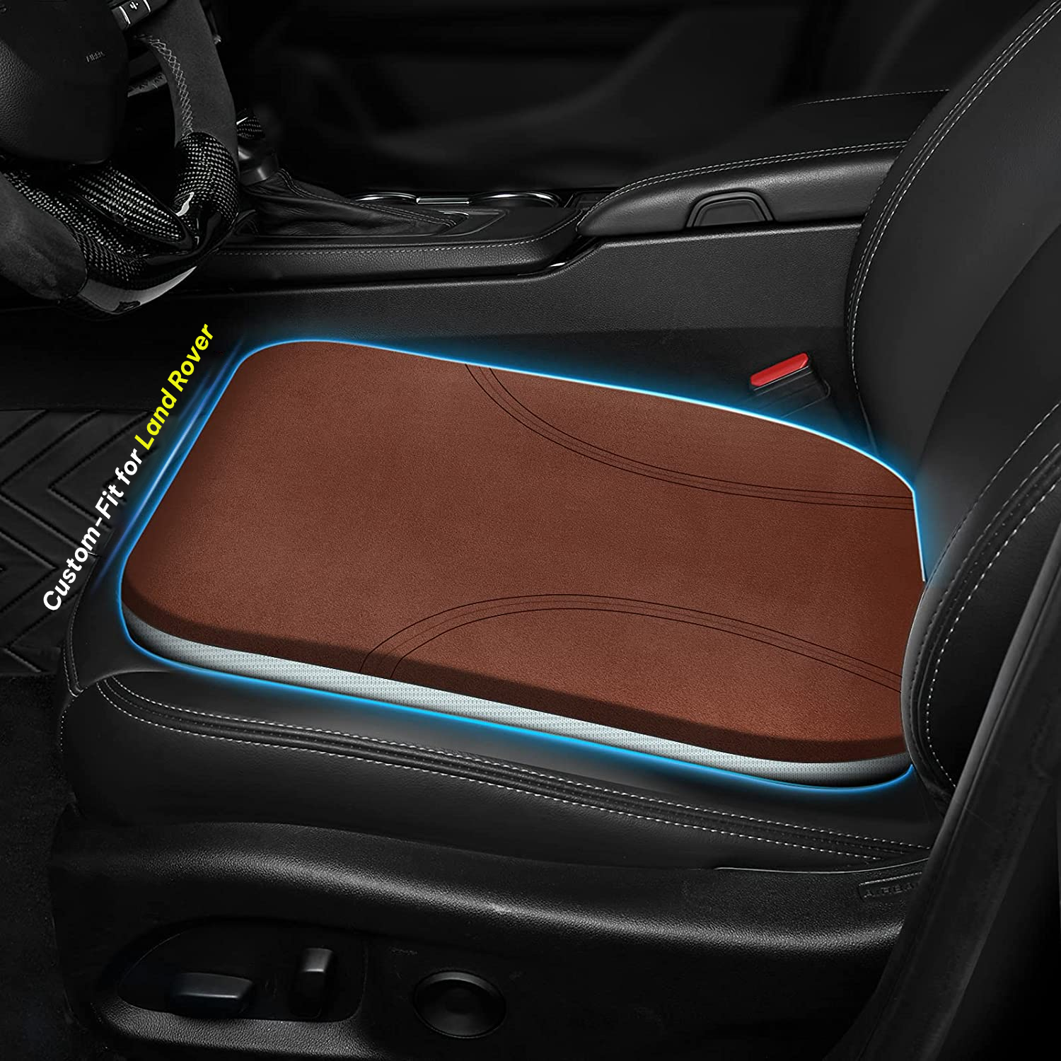 Car Seat Cushion, Custom Fit For Land Rover, Car Memory Foam Seat Cushion, Heightening Seat Cushion, Seat Cushion for Car and Office Chair DLLR224 - Delicate Leather