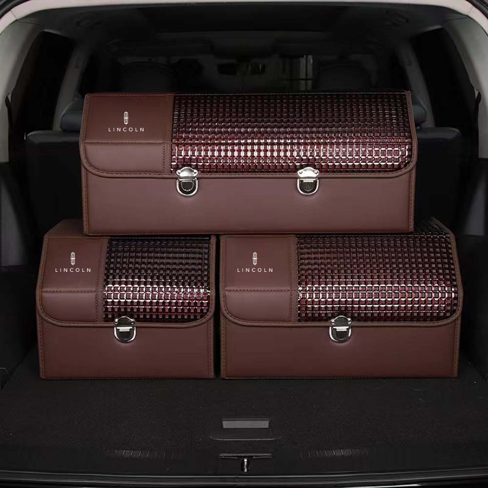 Organizer for Trunk Box Storage, Car Accessories Interior Vehicle Supplies Accessories for the Car - TBS - Delicate Leather