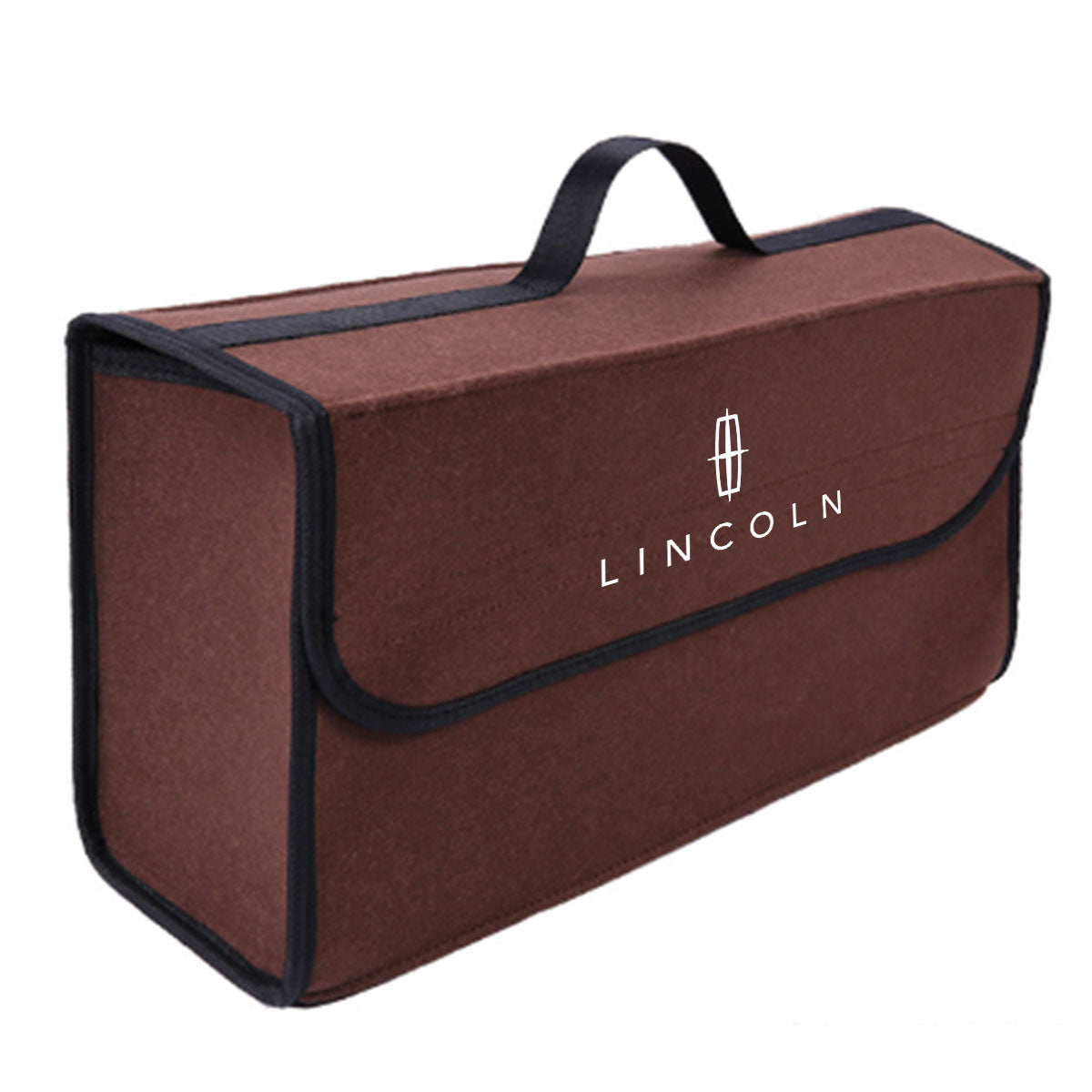 Soft Felt Car Bag Organizer Folding Car Storage Box Non Slip Fireproof Car Trunk Organizer, Custom For Your Cars, Car Accessories LI12990 - Delicate Leather