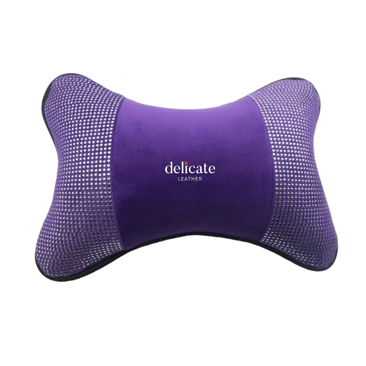 Universal Car Neck Pillow for Comfortable Support - Compatible with Most Auto Accessories and Filled with Fiber Material - Delicate Leather