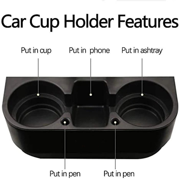 Cup Holder Portable Multifunction Vehicle Seat Cup Cell Phone Drinks Holder Box Car Interior Organizer, Custom For Your Cars, Car Accessories MB11995 - Delicate Leather
