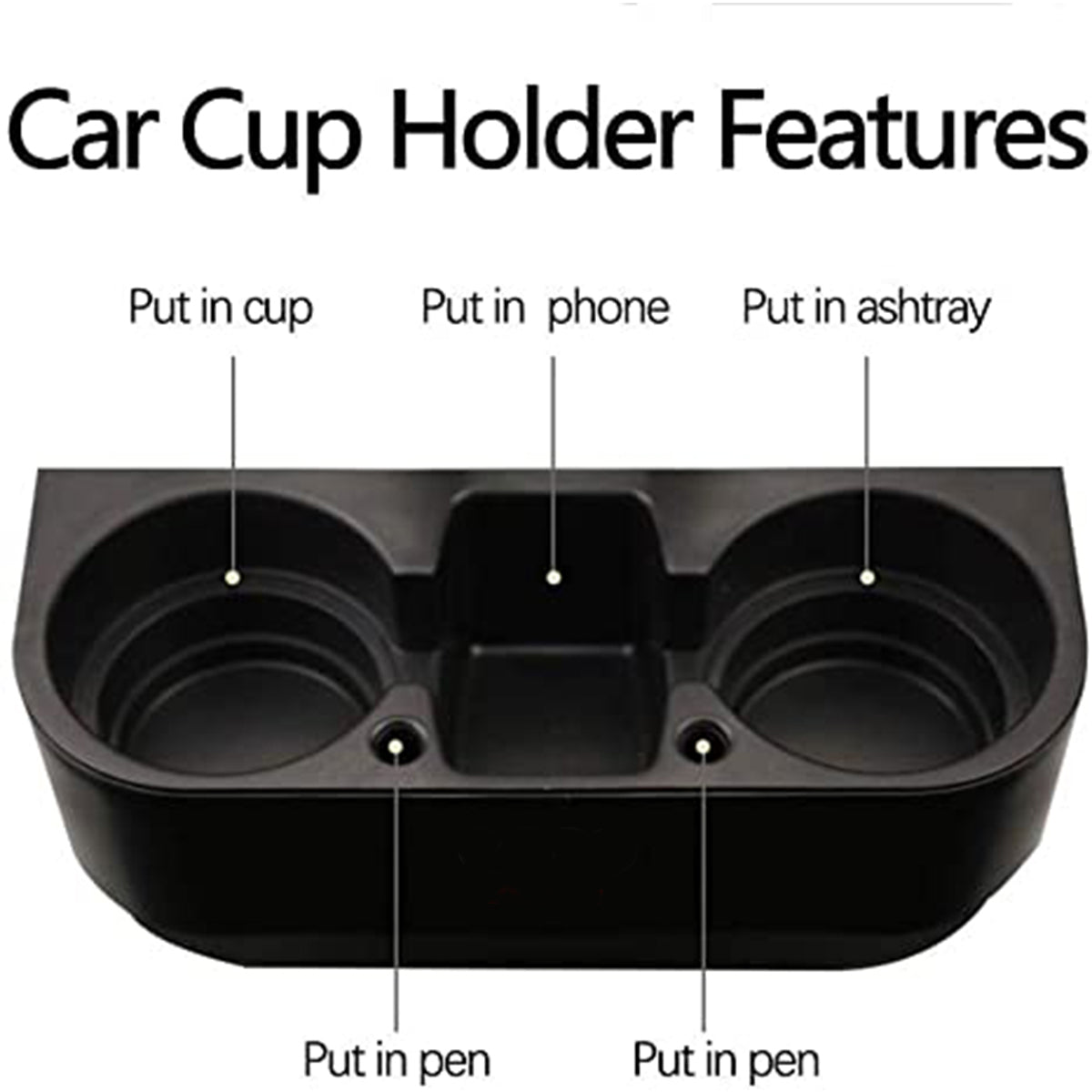 Delicate Leather Cup Holder Portable Multifunction Vehicle Seat Cup Cell Phone Drinks Holder Box Car Interior Organizer, Custom For Your Cars, Car Accessories PE11995 - Delicate Leather