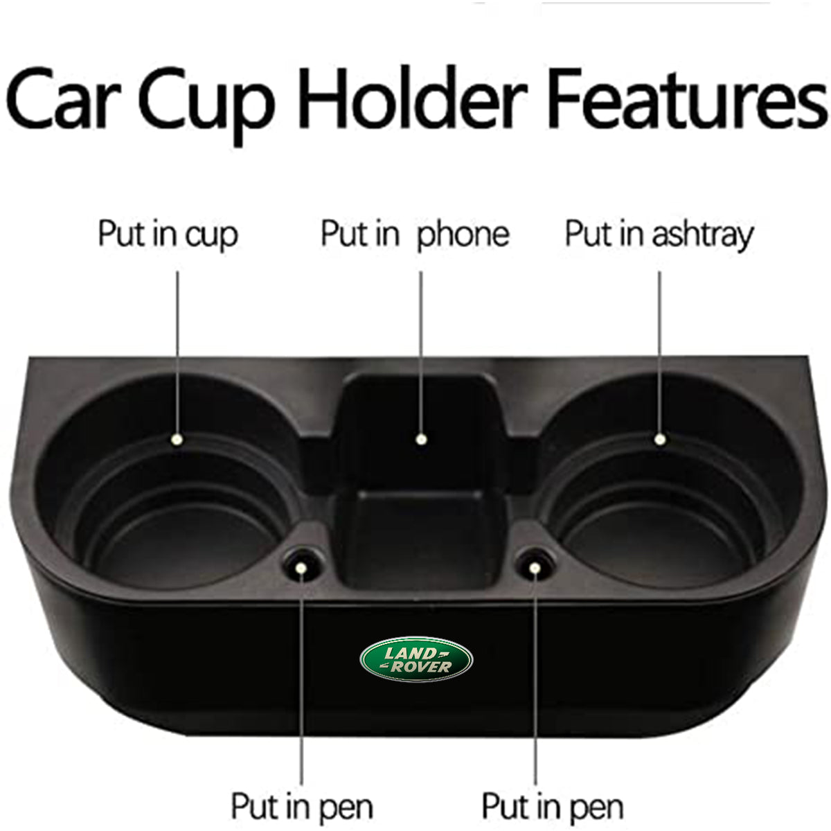 Cup Holder Portable Multifunction Vehicle Seat Cup Cell Phone Drinks Holder Box Car Interior Organizer, Custom For Your Cars, Car Accessories LR11995 - Delicate Leather