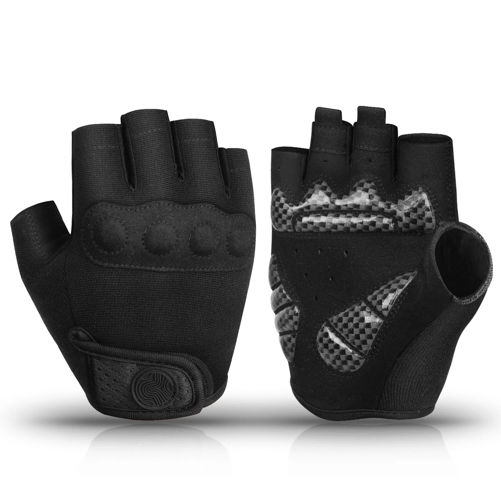 Breathable Bike Gloves - Shock-Absorbing Mountain and Road Cycling Gloves for Men and Women - Delicate Leather