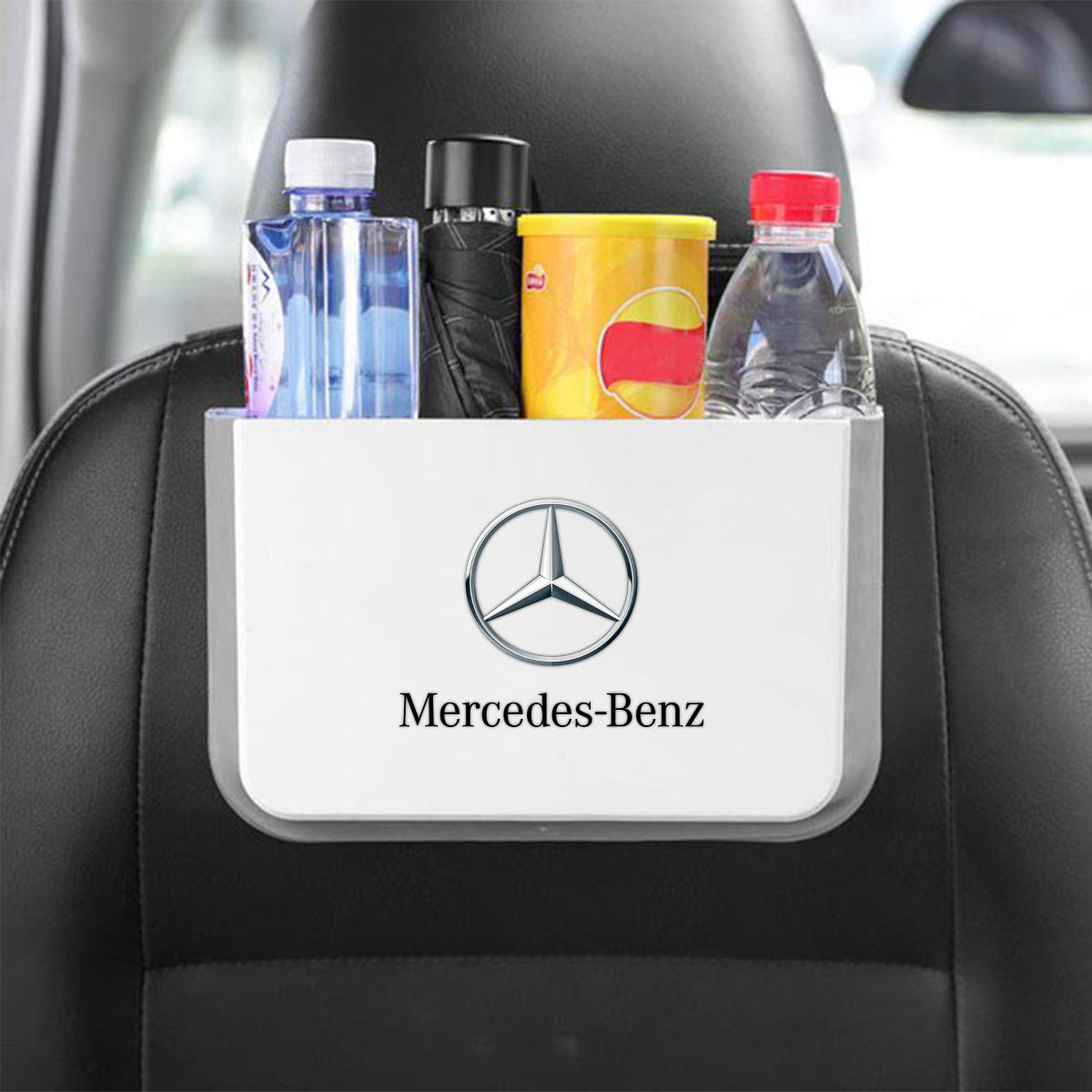 Hanging Waterproof Car Trash can-Foldable, Custom For Your Cars, Waterproof, and Equipped with Cup Holders and Trays. Multi-Purpose, Car Accessories MB11992