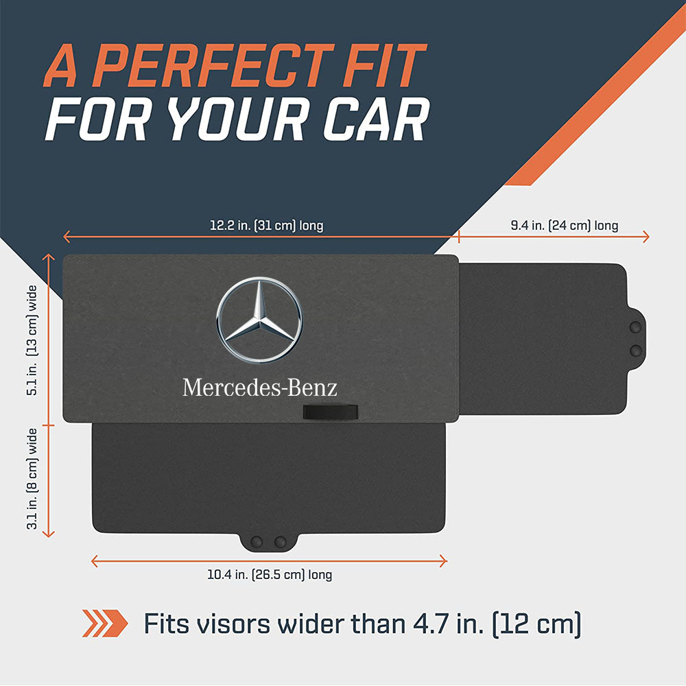 Polarized Sun Visor Sunshade Extender for Car with Polycarbonate Lens, Custom For Your Cars, Anti-Glare Car Sun Visor Protects from Sun Glare, Snow Blindness, UV Rays, Universal for Cars, SUVs MB13999 - Delicate Leather