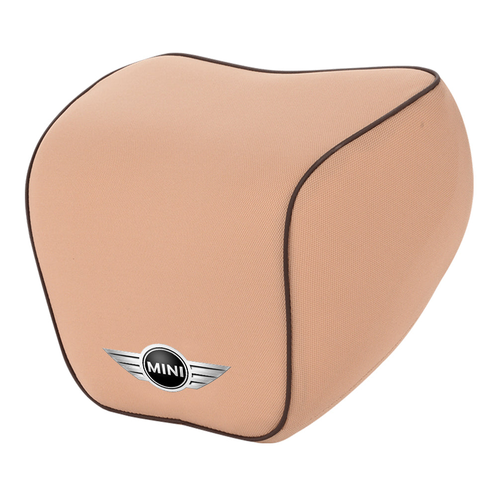 Lumbar Support Cushion for Car and Headrest Neck Pillow Kit, Custom For Cars, Ergonomically Design for Car Seat, Car Accessories MC13983 - Delicate Leather