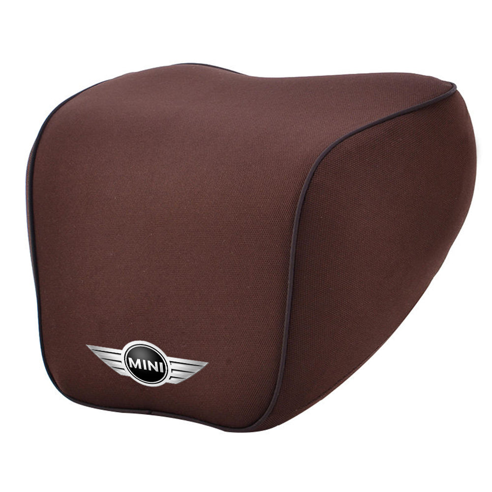Lumbar Support Cushion for Car and Headrest Neck Pillow Kit, Custom For Cars, Ergonomically Design for Car Seat, Car Accessories MC13983 - Delicate Leather