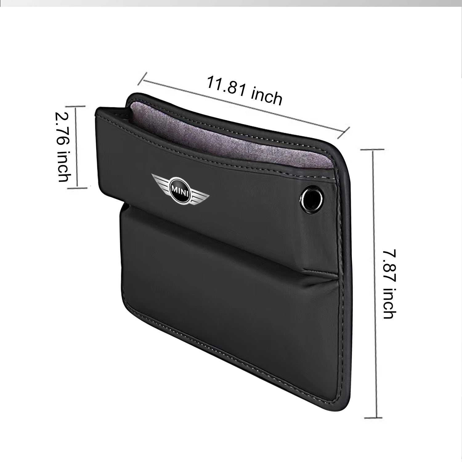 Car Seat Gap Filler Organizer, Custom Fir For Your Cars, Multifunctional PU Leather Console Side Pocket Organizer for Cellphones, Cards, Wallets, Keys