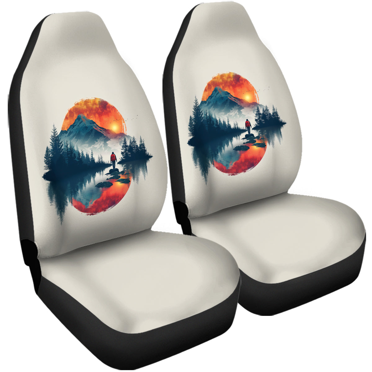 Hiking Car Seat Covers, Gift for Hiker, Car Seat Covers for Hiker, Present for Hiking lover, Trail Walker, Mountain Walker, Hiking 07