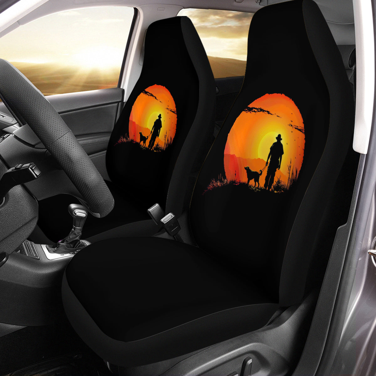 Hiking Car Seat Covers, Gift for Hiker, Car Seat Covers for Hiker, Present for Hiking lover, Trail Walker, Mountain Walker, Hiking 05 - Delicate Leather