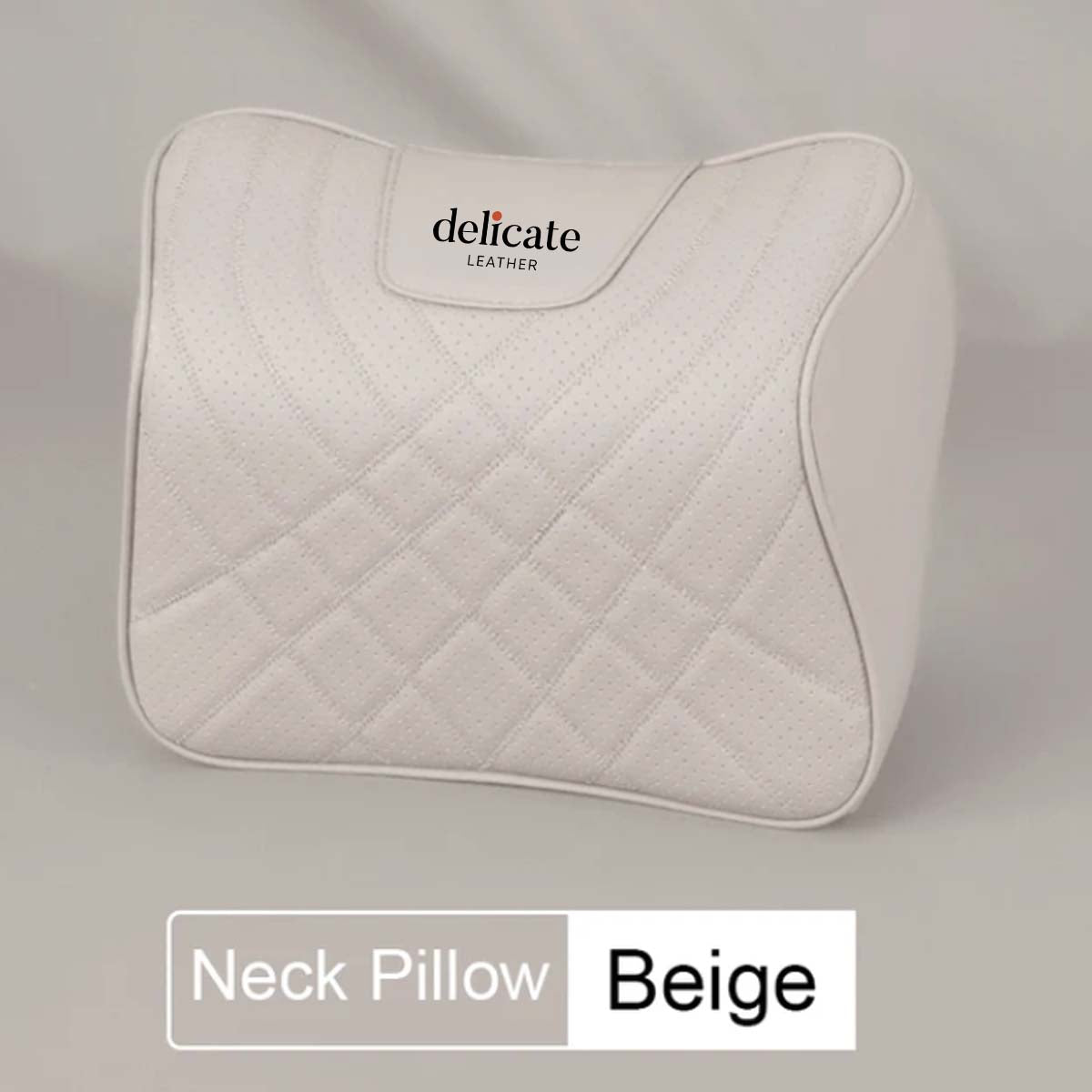 Nappa Leather Car Headrest Neck Pillow: Soft Seat Lumbar Support Waist Pillow for Enhanced Comfort