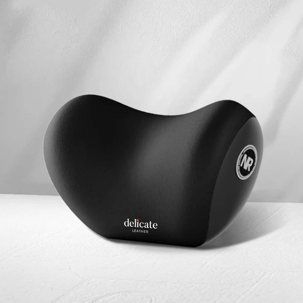 Delicate Leather Car Neck Headrest Pillow: Premium Memory Foam Support Cushion for Ultimate Comfort, Breathable Travel Companion, Lumbar Pillow Included - Universal Car Supplies - Delicate Leather
