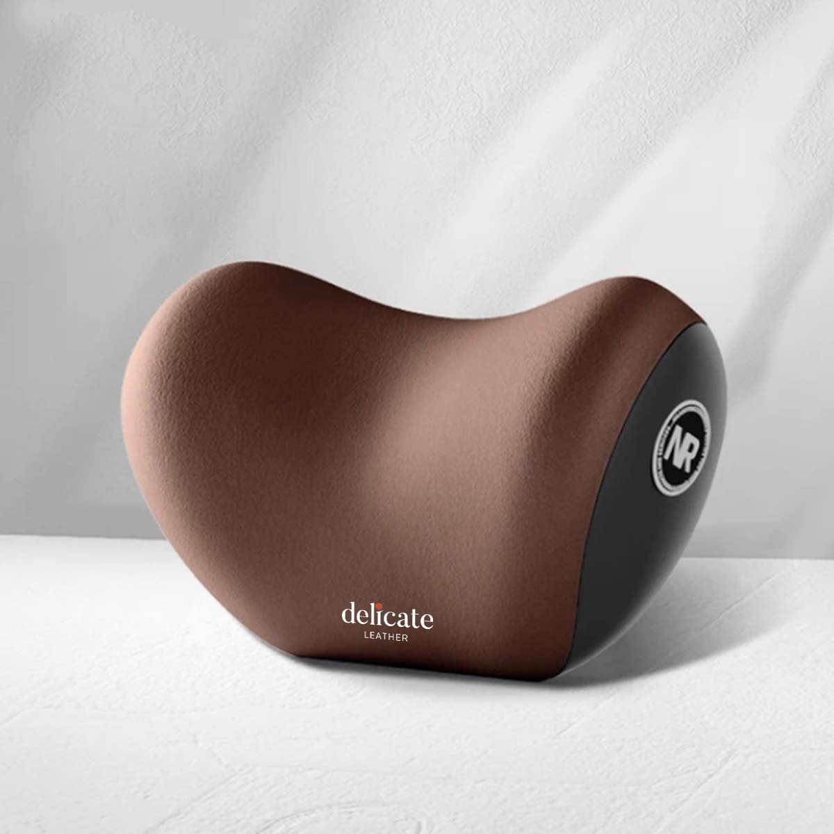 Delicate Leather Car Neck Headrest Pillow: Premium Memory Foam Support Cushion for Ultimate Comfort, Breathable Travel Companion, Lumbar Pillow Included - Universal Car Supplies - Delicate Leather