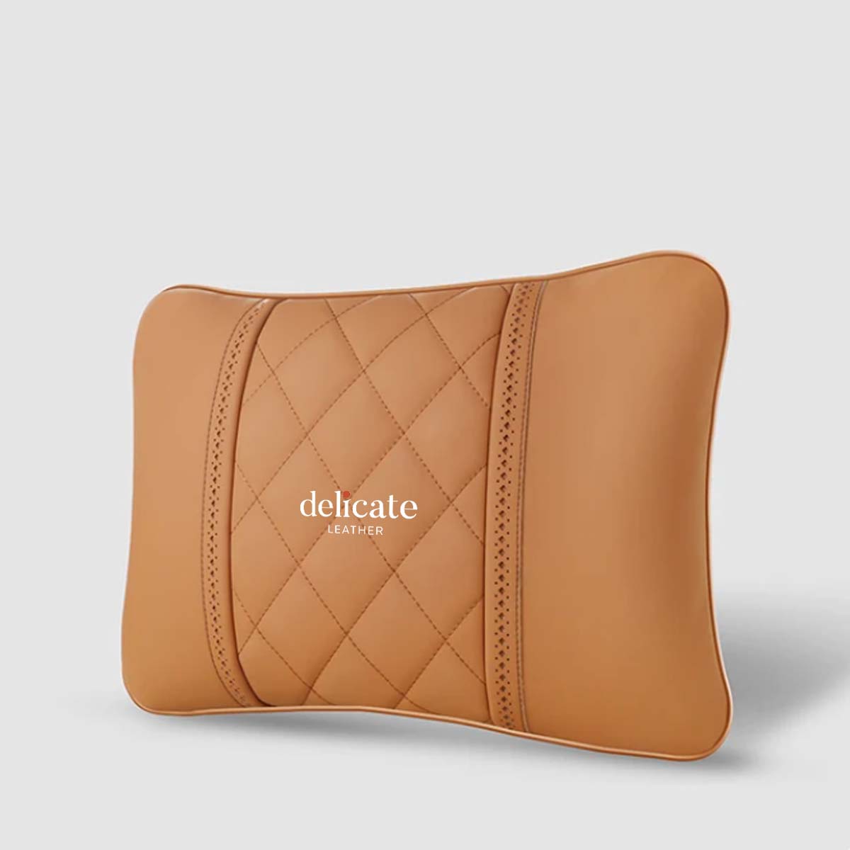 Delicate Leather Premium Leather Car Neck Pillow Headrest: Enhance Your Car Travel Experience with Rear Seat Support Cushion – A Stylish and Functional Interior Accessory