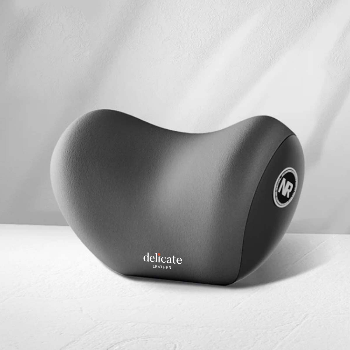 Delicate Leather Car Neck Headrest Pillow: Premium Memory Foam Support Cushion for Ultimate Comfort, Breathable Travel Companion, Lumbar Pillow Included - Universal Car Supplies - Delicate Leather
