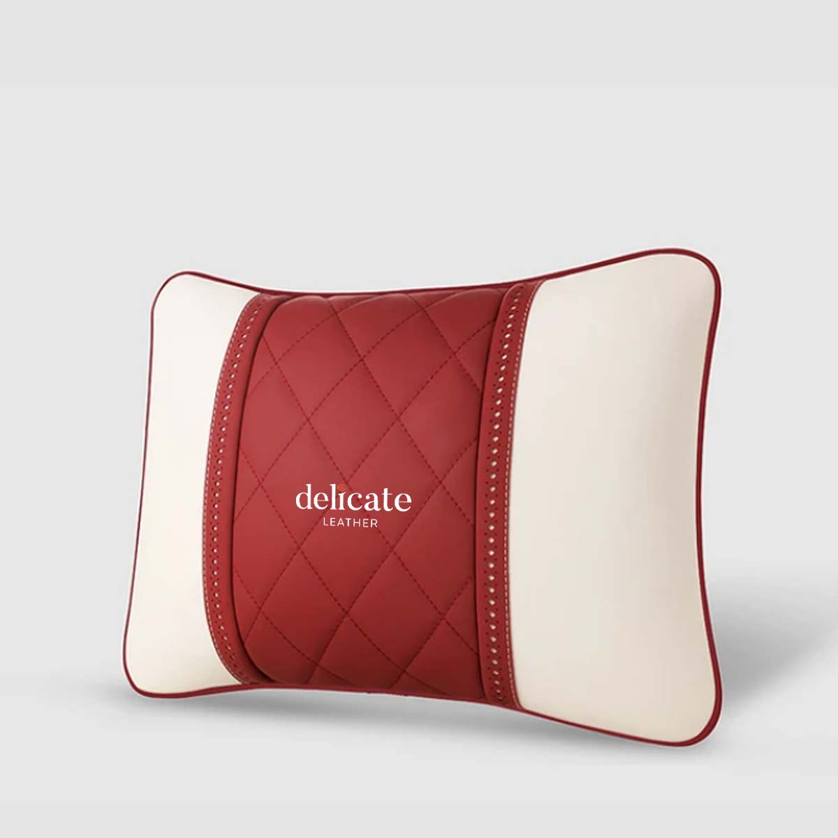 Delicate Leather Premium Leather Car Neck Pillow Headrest: Enhance Your Car Travel Experience with Rear Seat Support Cushion – A Stylish and Functional Interior Accessory