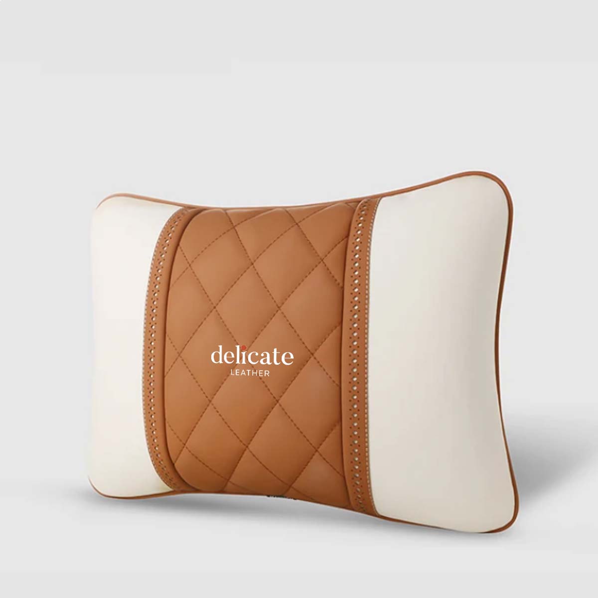 Delicate Leather Premium Leather Car Neck Pillow Headrest: Enhance Your Car Travel Experience with Rear Seat Support Cushion – A Stylish and Functional Interior Accessory