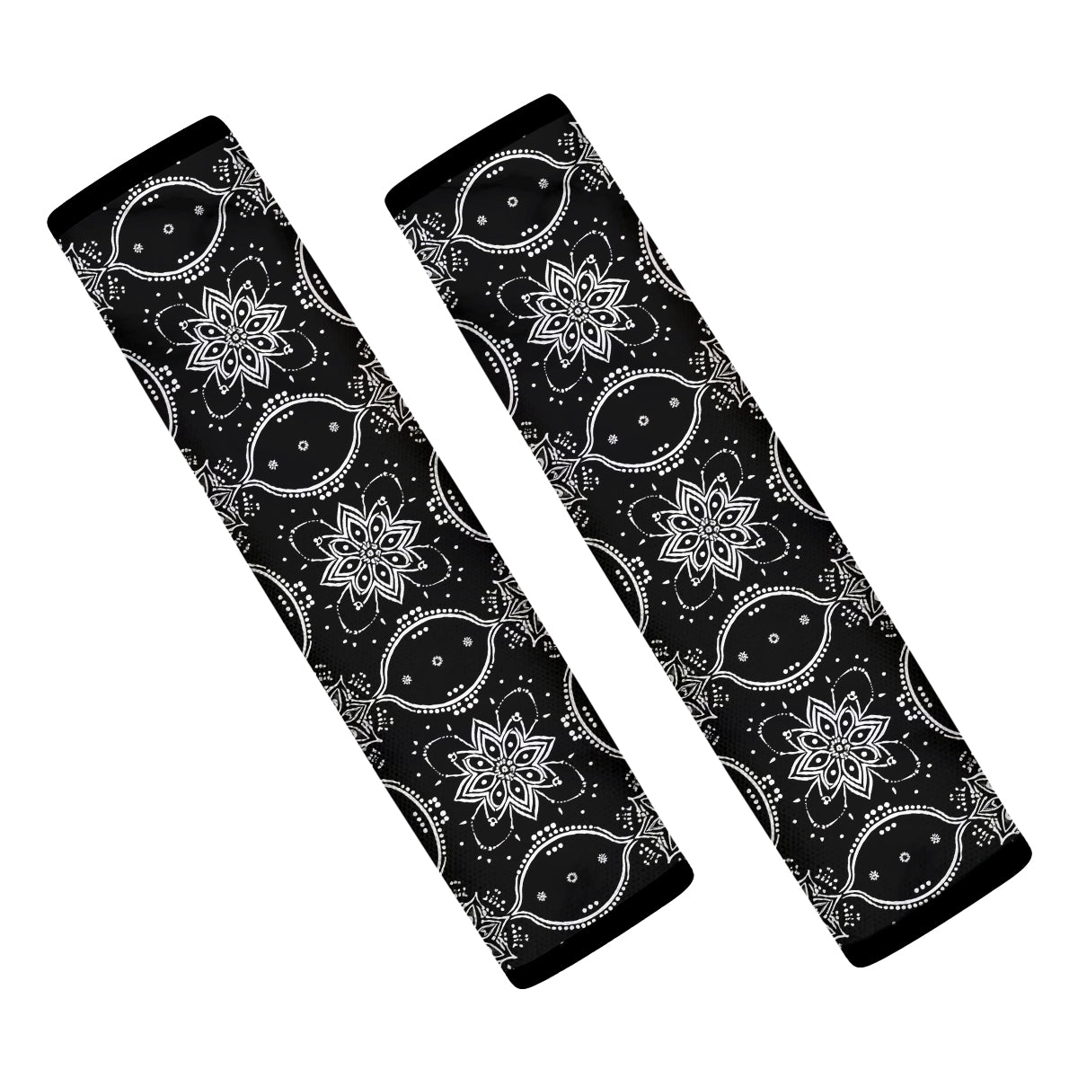 Mandala Boho Seat Belt Covers (2PCS) , Microfiber Leather Seat Belt Shoulder Pads for More Comfortable Driving, Boho 07 - Delicate Leather