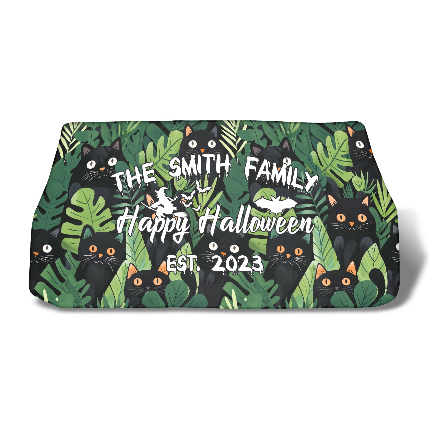 Personalized Happy Halloween Car Windshield Sunshade, Bats Swarm, Fit with all car, UV Rays and Heat Sun Visor Protector Foldable Sun Shade Umbrella, Halloween 05 - Delicate Leather