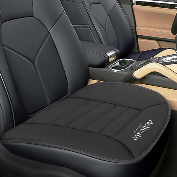 Car Seat Cushion with 1.2inch Comfort Memory Foam, Custom Fit For Your Cars, Seat Cushion for Car and Office Chair JE19989 - Delicate Leather