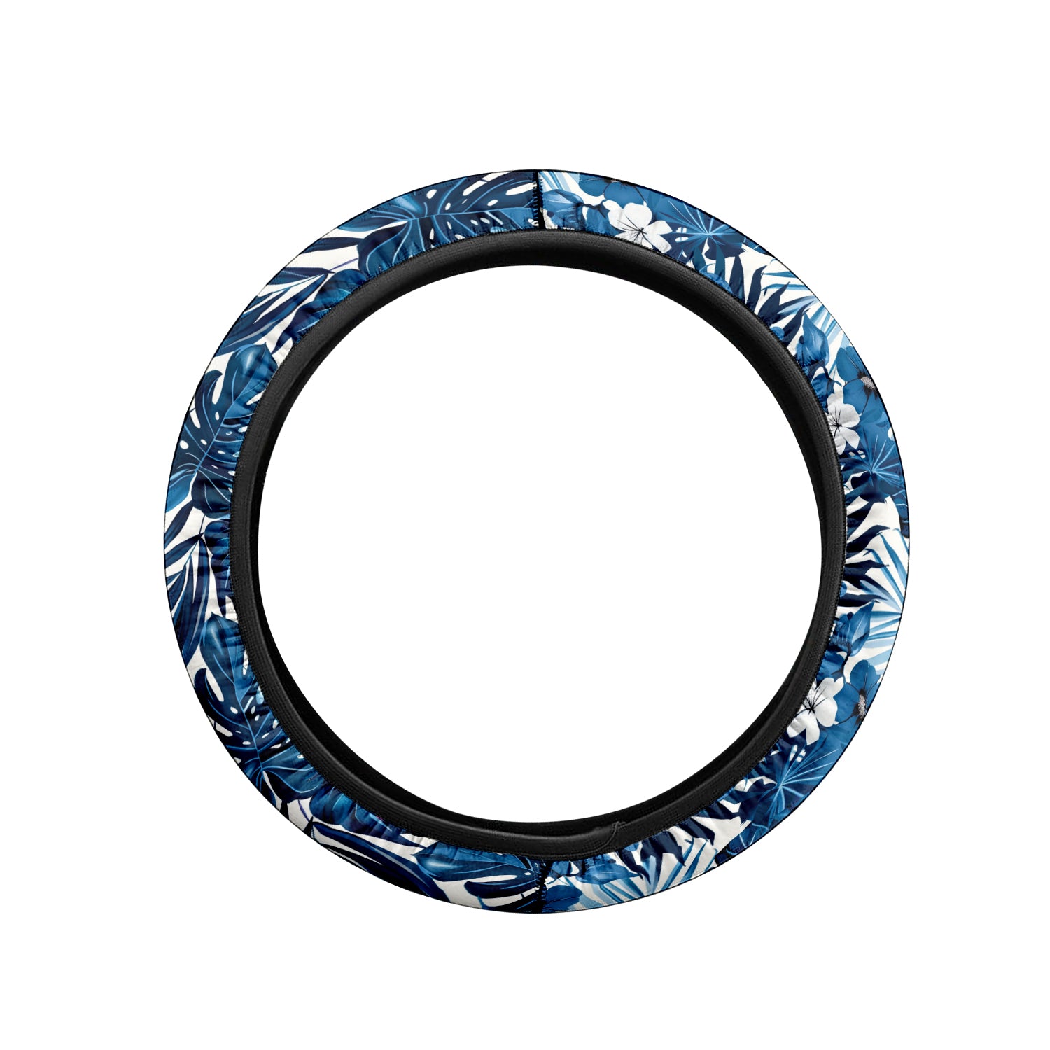 Tropical Rainforest, Forest Botanical, Car Steering Wheel Cover Update Version, Forest Botanical Custom-Fit for Car, Premium Leather Car Steering Wheel Cover , Car Accessories, Tropical 06 - Delicate Leather