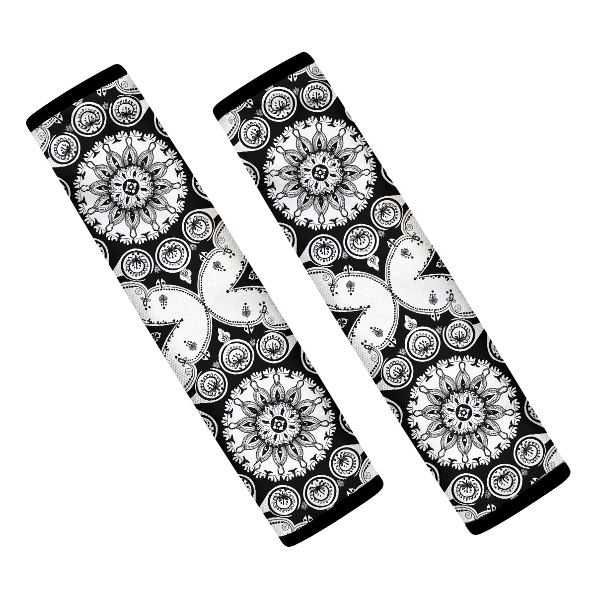 Mandala  Boho Seat Belt Covers (2PCS) , Microfiber Leather Seat Belt Shoulder Pads for More Comfortable Driving, Boho 16 - Delicate Leather