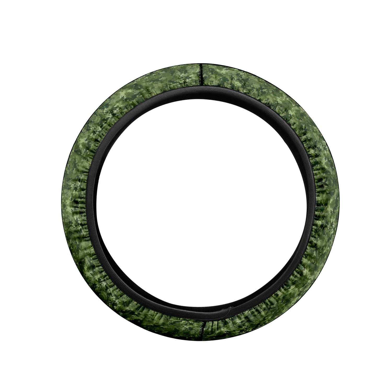 Car Steering Wheel Cover Update Version, Green Camo Camouflage Custom-Fit for Car, Premium Leather Car Steering Wheel Cover , Car Accessories, Camo 06 - Delicate Leather