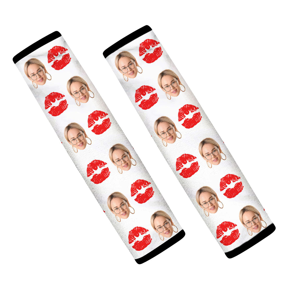 Customized Photo Seat Belt Covers (2PCS) ,Custom Seat Belt Covers with Picture Microfiber Leather Seat Belt Shoulder Pads for More Comfortable Driving, 04 - Delicate Leather