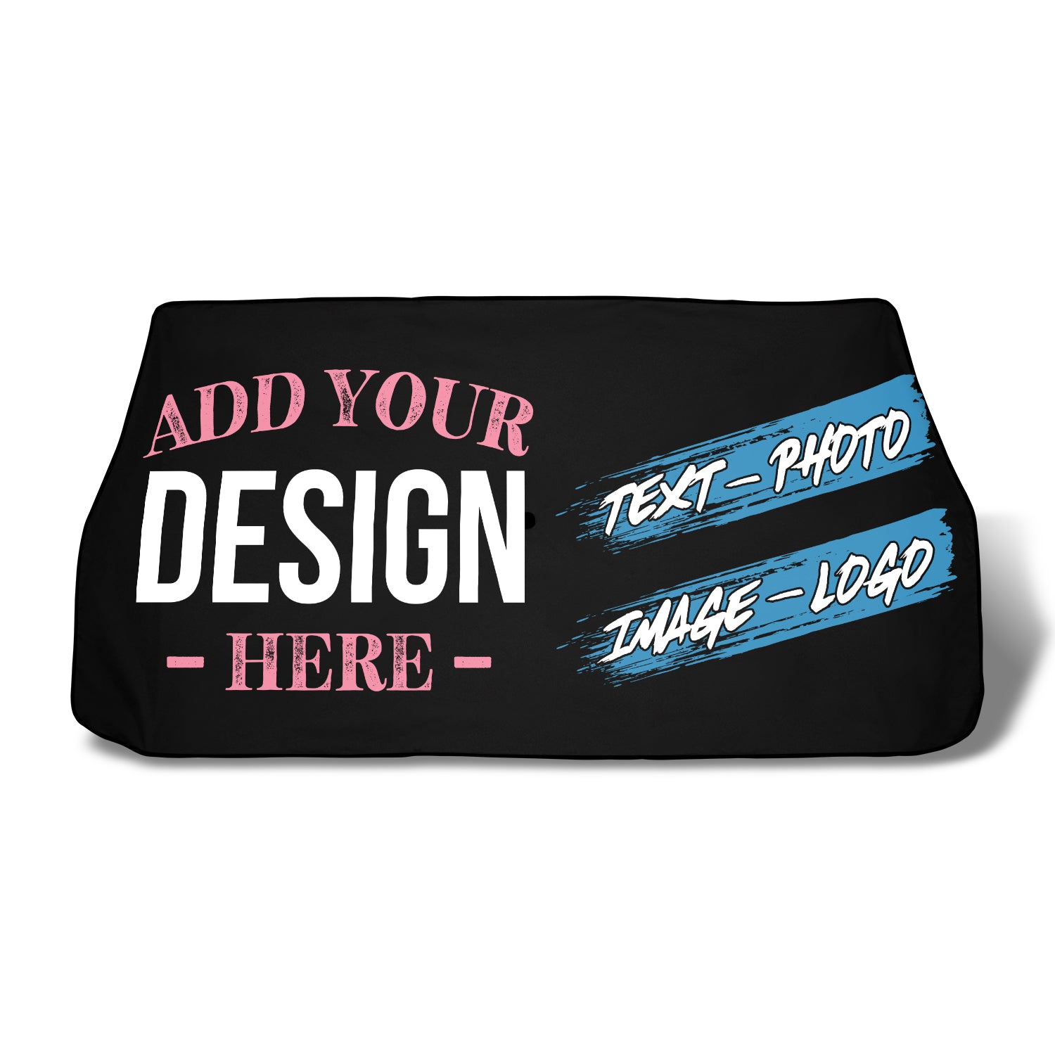 Custom SunShade for Car Personalized Sun Shade for Vehicle Windshield Protector Design Your Own Text Image Photo Business Advertising Logo - Delicate Leather