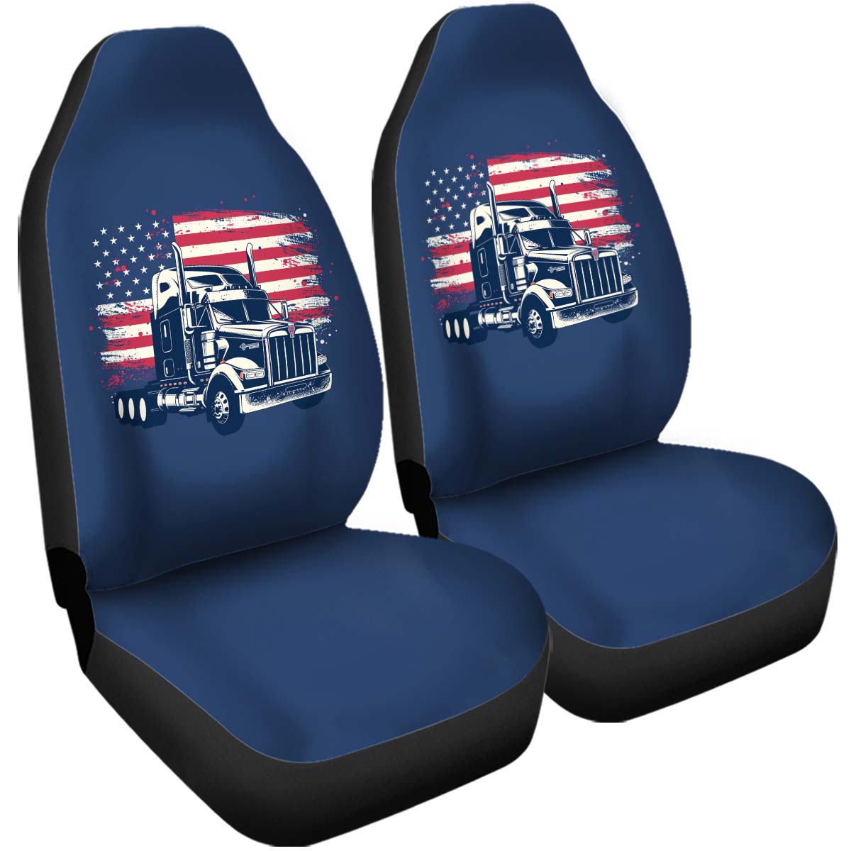 American Freedom Flag Car Seat Cover – Patriotic Style Interior Seat Protector, American Flag And Truck Car Seat Cover, Gift 06 - Delicate Leather