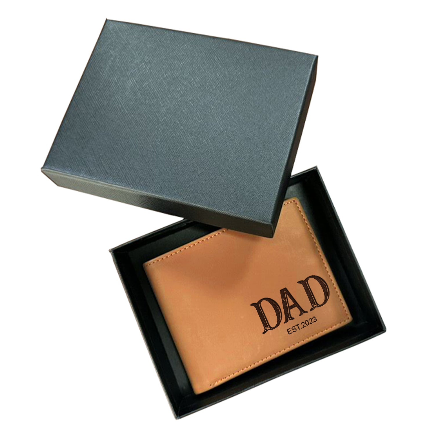 Personalized Wallet Men, Leather Wallet For Men, Custom Engraved Wallet, Personalized Gifts For Him, Fathers Day Gifts, Husband, Boyfriend, Dad - Delicate Leather