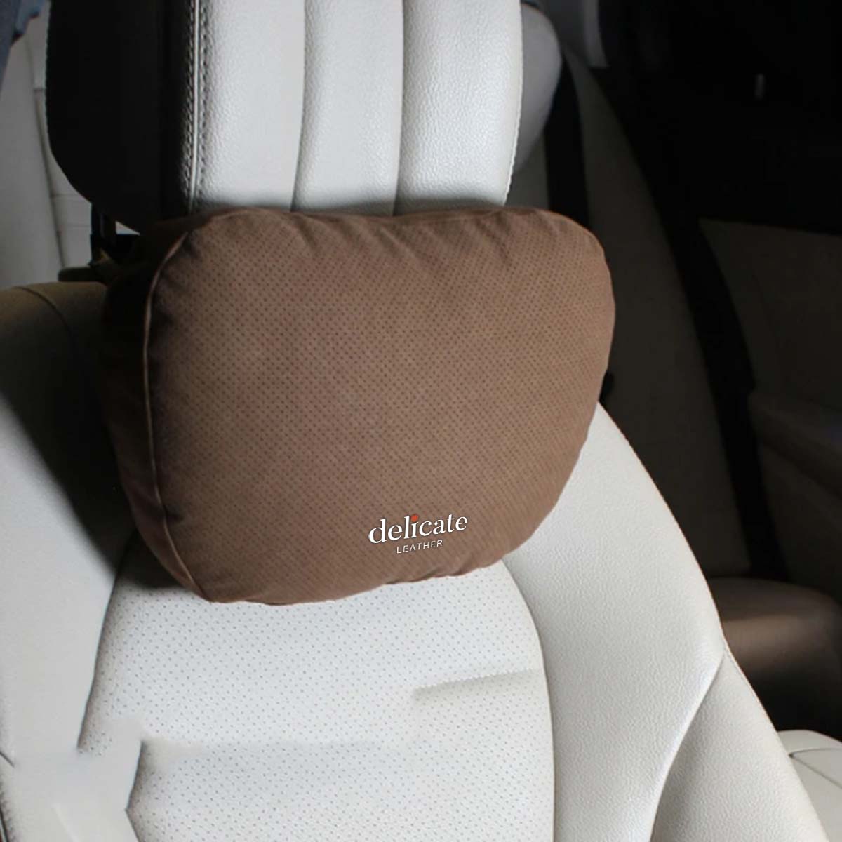 Premium Car Neck Pillow for Mercedes-Benz Maybach: Breathable Design, Car Headrest Auto Lumbar Pillows - Luxury Interior Accessories - Delicate Leather