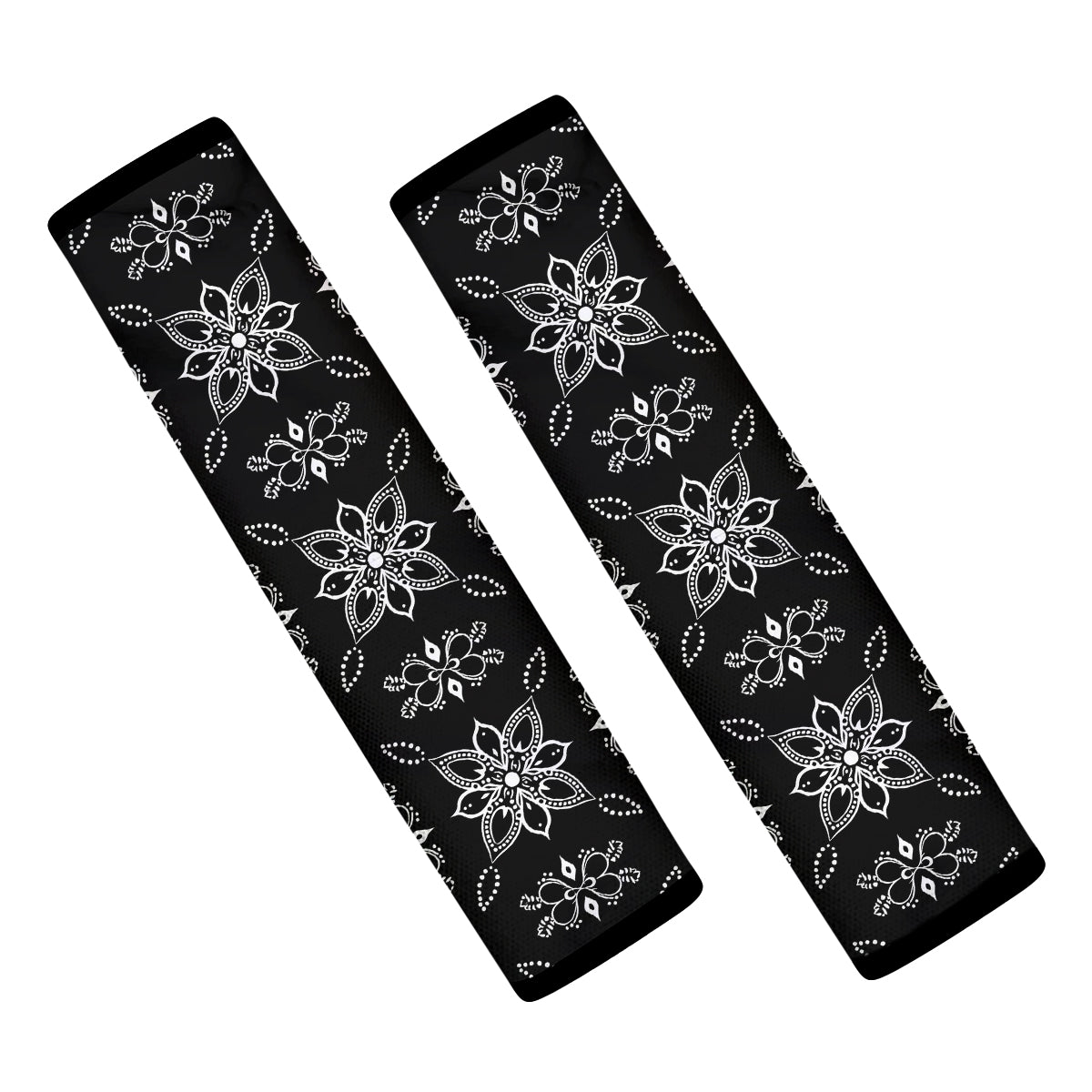 Mandala Boho Seat Belt Covers (2PCS) , Microfiber Leather Seat Belt Shoulder Pads for More Comfortable Driving, Boho 08 - Delicate Leather