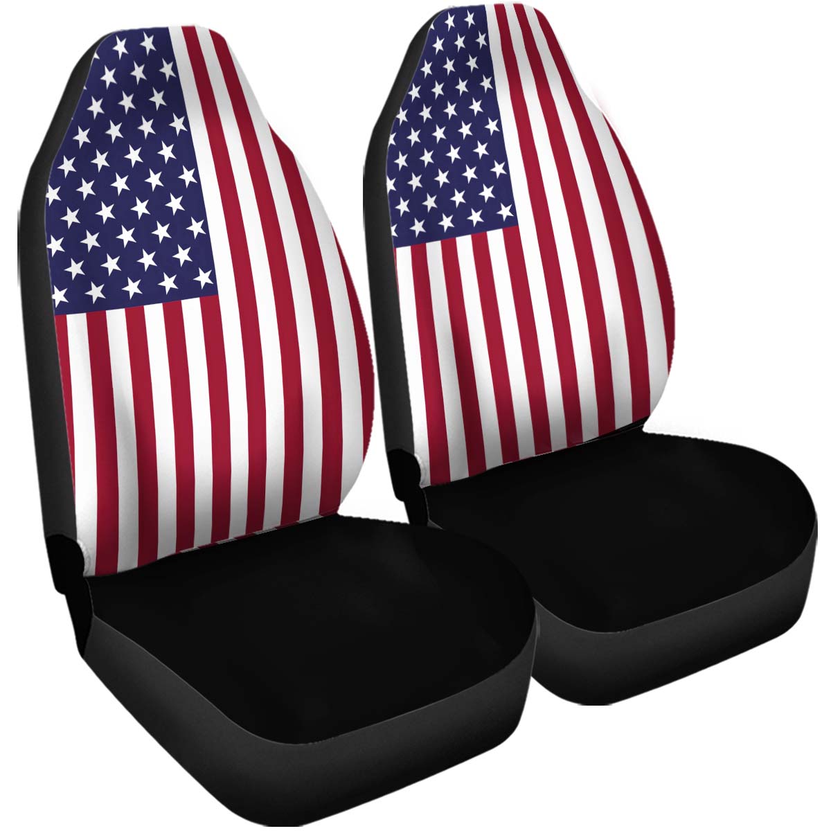 American Freedom Flag Car Seat Cover – Patriotic Style Interior Seat Protector, American Flag Car Seat Cover, Gift 03 - Delicate Leather