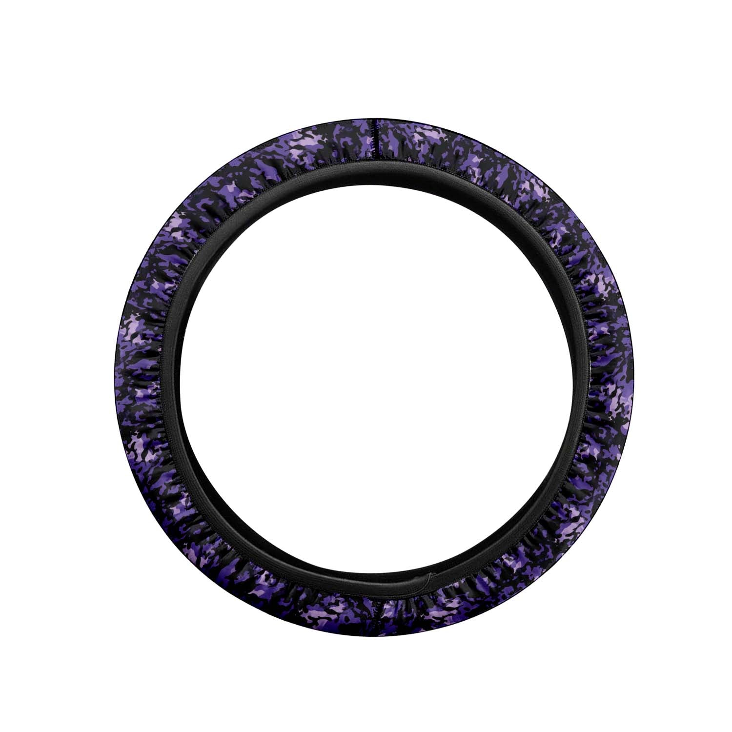 Car Steering Wheel Cover Update Version, Purple Camo Camouflage Custom-Fit for Car, Premium Leather Car Steering Wheel Cover , Car Accessories, Camo 04 - Delicate Leather
