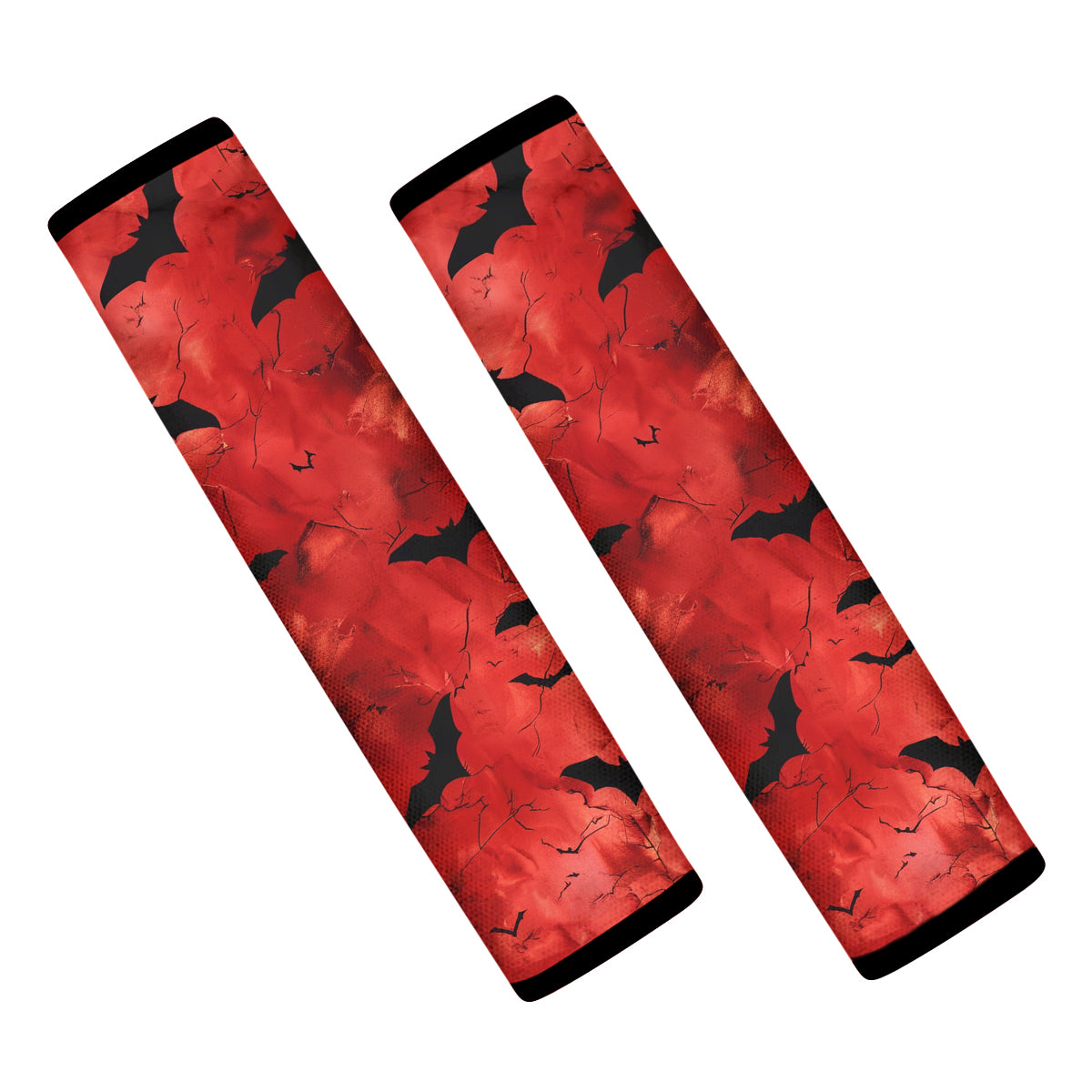Happy Halloween Seat Belt Covers (2PCS) , Bat Wings Microfiber Leather Seat Belt Shoulder Pads for More Comfortable Driving, Halloween 04