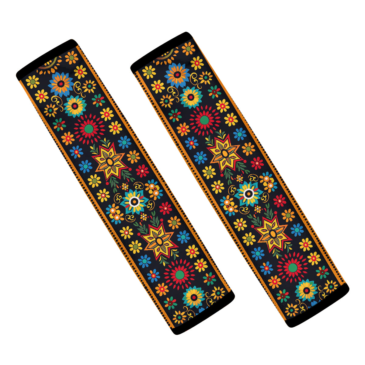 Mandala  Boho Seat Belt Covers (2PCS) , Microfiber Leather Seat Belt Shoulder Pads for More Comfortable Driving, Boho 13 - Delicate Leather