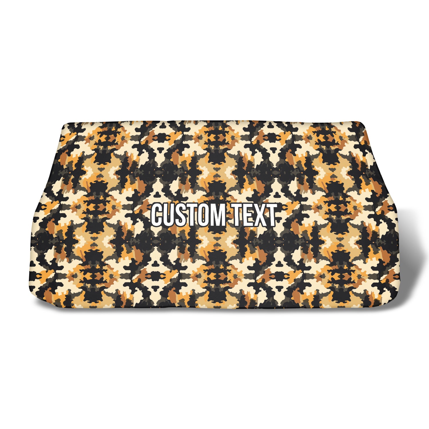 Personalized Custom Camo Car Windshield Sunshade, Yellow And Black Camouflage, Fit with all car, UV Rays and Heat Sun Visor Protector Foldable Sun Shade Umbrella, Camo 11 - Delicate Leather