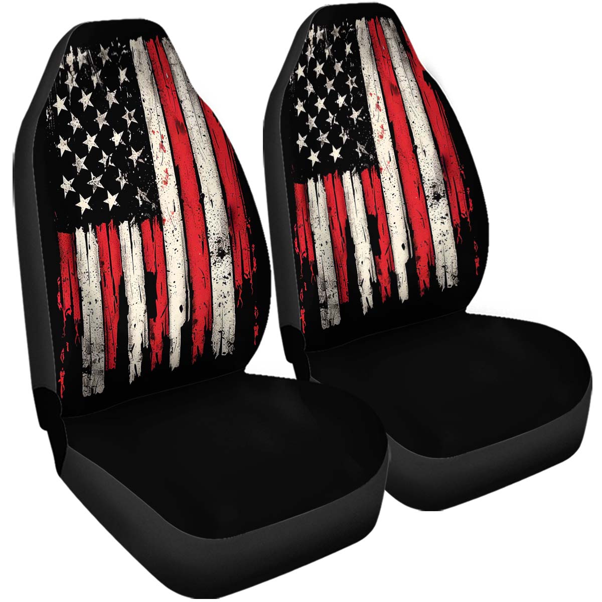 American Freedom Flag Car Seat Cover – Patriotic Style Interior Seat Protector American Flag Car Seat Cover, Gift 01 - Delicate Leather