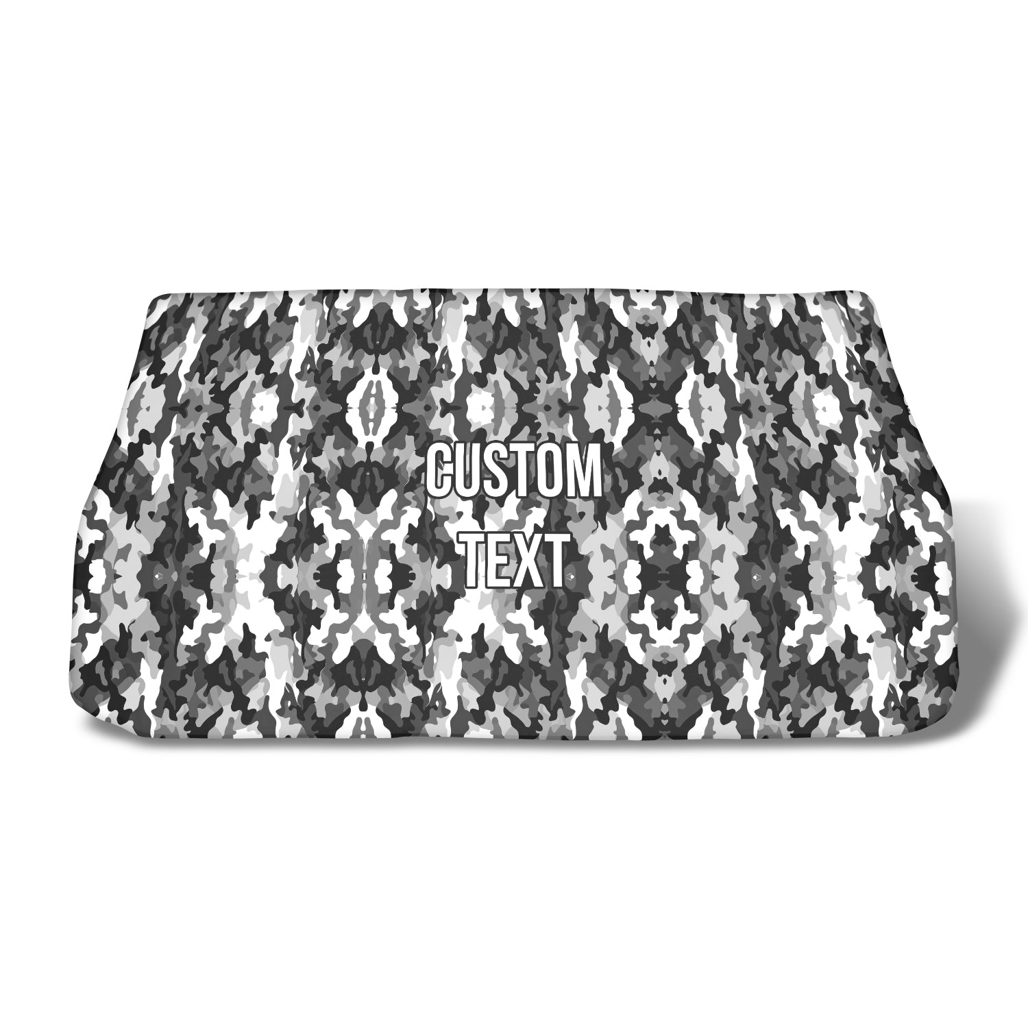 Personalized Custom Camo Car Windshield Sunshade, Black And White Camouflage, Fit with all car, UV Rays and Heat Sun Visor Protector Foldable Sun Shade Umbrella, Camo 03 - Delicate Leather