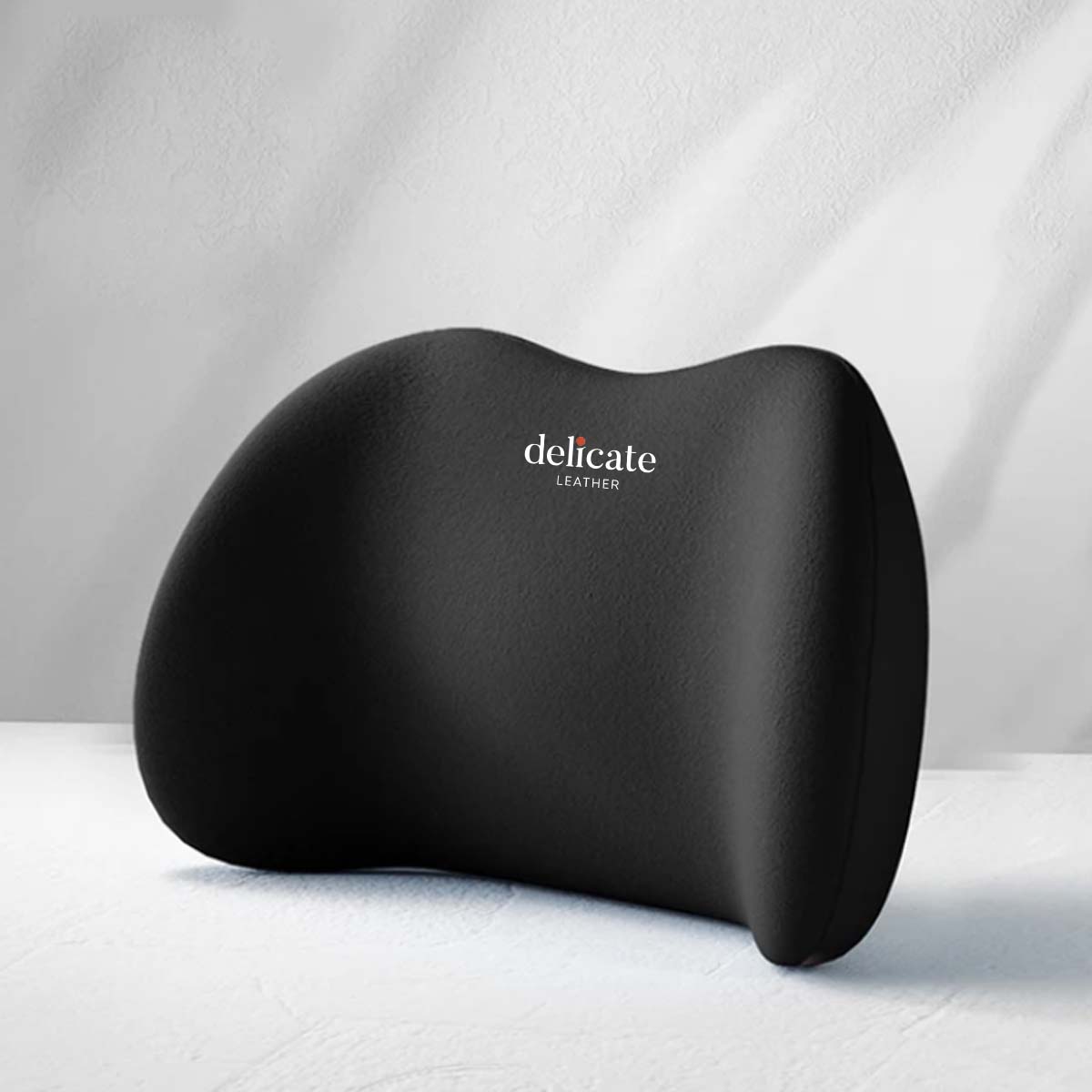 Delicate Leather Car Neck Headrest Pillow: Premium Memory Foam Support Cushion for Ultimate Comfort, Breathable Travel Companion, Lumbar Pillow Included - Universal Car Supplies - Delicate Leather