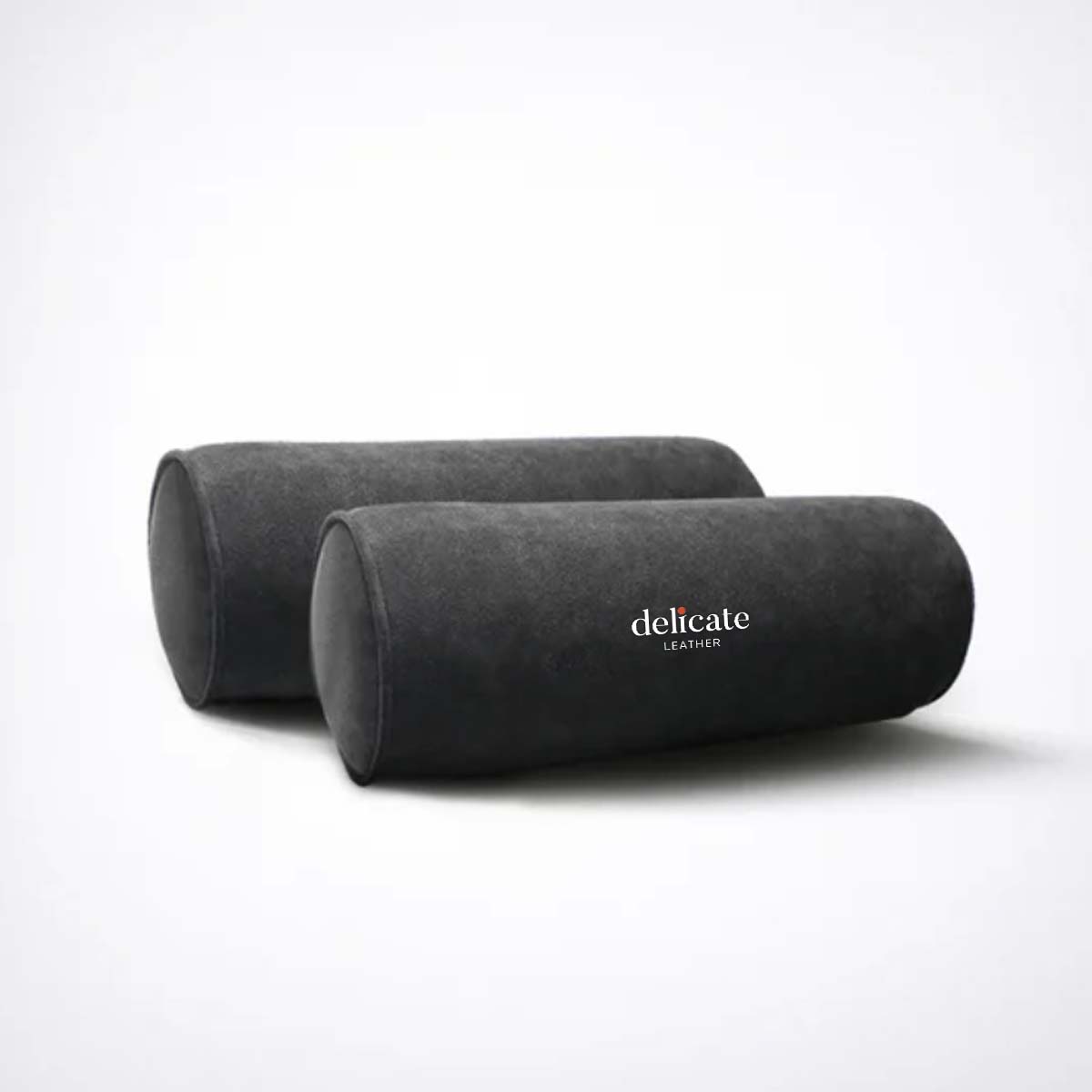 Universal Four-Season Deerskin Car Neck Pillow: Premium Round Headrest for Car Seats with Alcantara Interior - A Must-Have Car Accessory for All Seasons - Delicate Leather